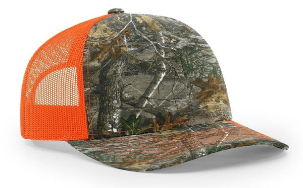 Richardson Trucker Camo Pattern Twill Trucker Mesh