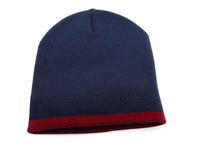 Two Tone Knit Hat with Classic Color Combinations thumbnail 5