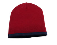 Two Tone Knit Hat with Classic Color Combinations thumbnail 3
