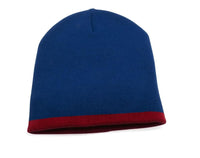 Two Tone Knit Hat with Classic Color Combinations thumbnail 4