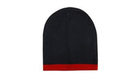 Roll Down Two-Tone Acrylic Beanie with Bold Colour Combinations thumbnail 11
