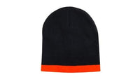 Roll Down Two-Tone Acrylic Beanie with Bold Colour Combinations thumbnail 12