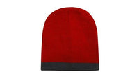 Roll Down Two-Tone Acrylic Beanie with Bold Colour Combinations thumbnail 3