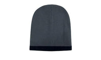 Roll Down Two-Tone Acrylic Beanie with Bold Colour Combinations thumbnail 10