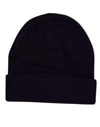 Roll Up Acrylic Beanie - Durable & Stylish Winter Headwear thumbnail 3