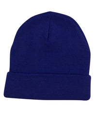 Roll Up Acrylic Beanie - Durable & Stylish Winter Headwear thumbnail 1