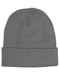 Roll Up Acrylic Beanie - Durable & Stylish Winter Headwear thumbnail 4