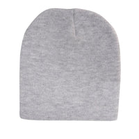 Rolled Down Acrylic Beanie in Grey and Dark Grey Marle thumbnail 2