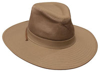 Safari Cotton Twill & Mesh Wide Brim Hat with Quick Drying Comfort Fit thumbnail 2
