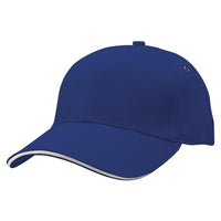 Sandwich Peak Baseball Cap with Contrast Detailing thumbnail 30 sandwich peak cap - madhats.com.au