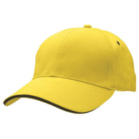 Sandwich Peak Baseball Cap with Contrast Detailing thumbnail 35 sandwich peak cap - madhats.com.au