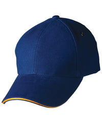 Sandwich Peak Cap with Contrasting Color Detail thumbnail 3