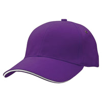 Sandwich Peak Baseball Cap with Contrast Detailing thumbnail 28 sandwich peak cap - madhats.com.au