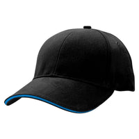 Sandwich Peak Baseball Cap with Contrast Detailing thumbnail 3 sandwich peak cap - madhats.com.au