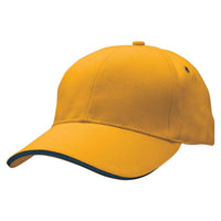 Sandwich Peak Baseball Cap with Contrast Detailing thumbnail 14 sandwich peak cap - madhats.com.au