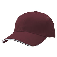 Sandwich Peak Baseball Cap with Contrast Detailing thumbnail 18 sandwich peak cap - madhats.com.au