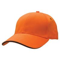 Sandwich Peak Baseball Cap with Contrast Detailing thumbnail 26 sandwich peak cap - madhats.com.au