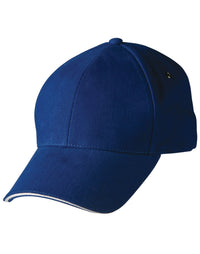 Sandwich Peak Cap with Contrasting Color Detail thumbnail 2