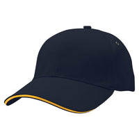 Sandwich Peak Baseball Cap with Contrast Detailing thumbnail 21 sandwich peak cap - madhats.com.au