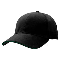 Sandwich Peak Baseball Cap with Contrast Detailing thumbnail 4 sandwich peak cap - madhats.com.au