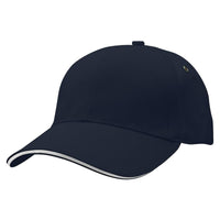 Sandwich Peak Baseball Cap with Contrast Detailing thumbnail 25 sandwich peak cap - madhats.com.au