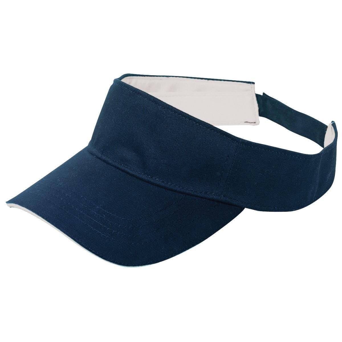 Sandwich Peak Visor with Contrast Trim and Adjustable Fit