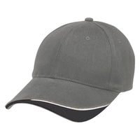 Signature Two-Tone Rollback Baseball Cap with Embroidered Eyelets thumbnail 6 signature - madhats.com.au