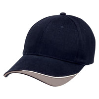 Signature Two-Tone Rollback Baseball Cap with Embroidered Eyelets thumbnail 8 signature - madhats.com.au