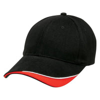 Signature Two-Tone Rollback Baseball Cap with Embroidered Eyelets thumbnail 4 signature - madhats.com.au