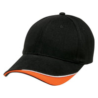 Signature Two-Tone Rollback Baseball Cap with Embroidered Eyelets thumbnail 3 signature - madhats.com.au