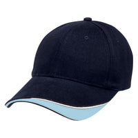 Signature Two-Tone Rollback Baseball Cap with Embroidered Eyelets thumbnail 10 signature - madhats.com.au