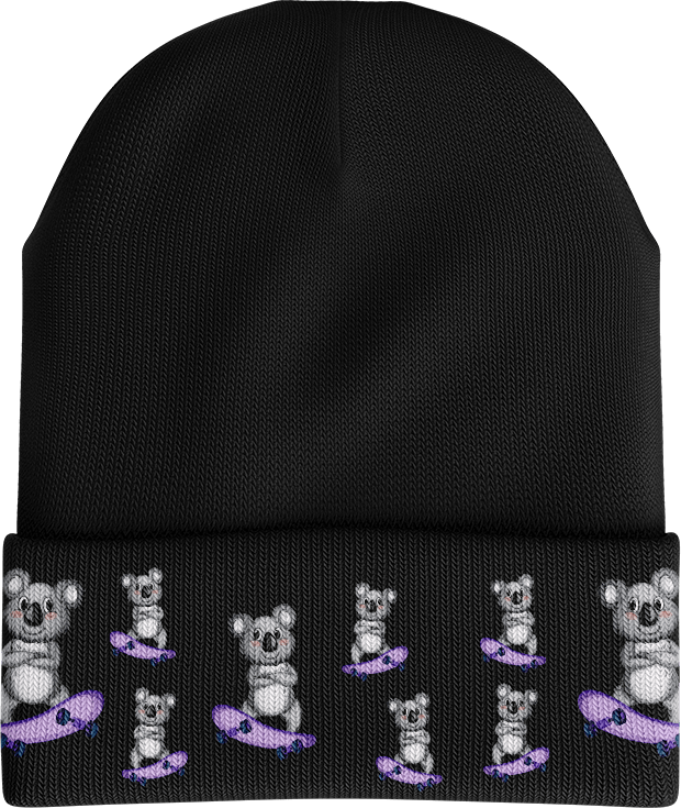 Skater Koala Reflective Stripe Insulated Beanie