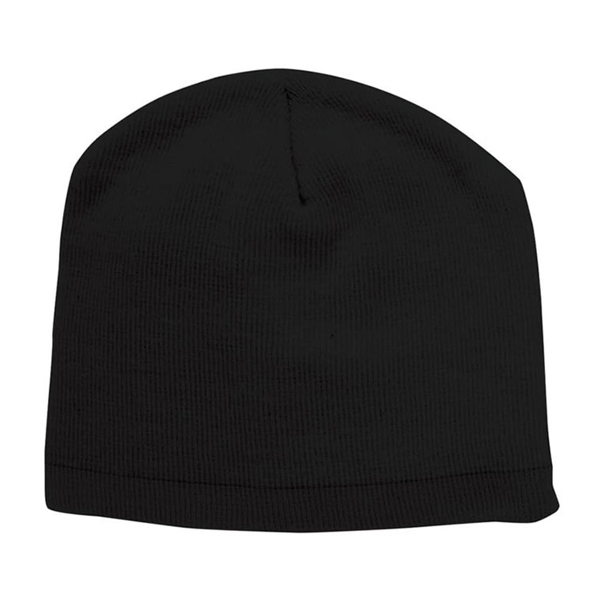Classic Skull Beanie with Contrast Trim - Acrylic Knit Hat