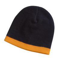 Classic Skull Beanie with Contrast Trim - Acrylic Knit Hat thumbnail 3 skull beanie - madhats.com.au
