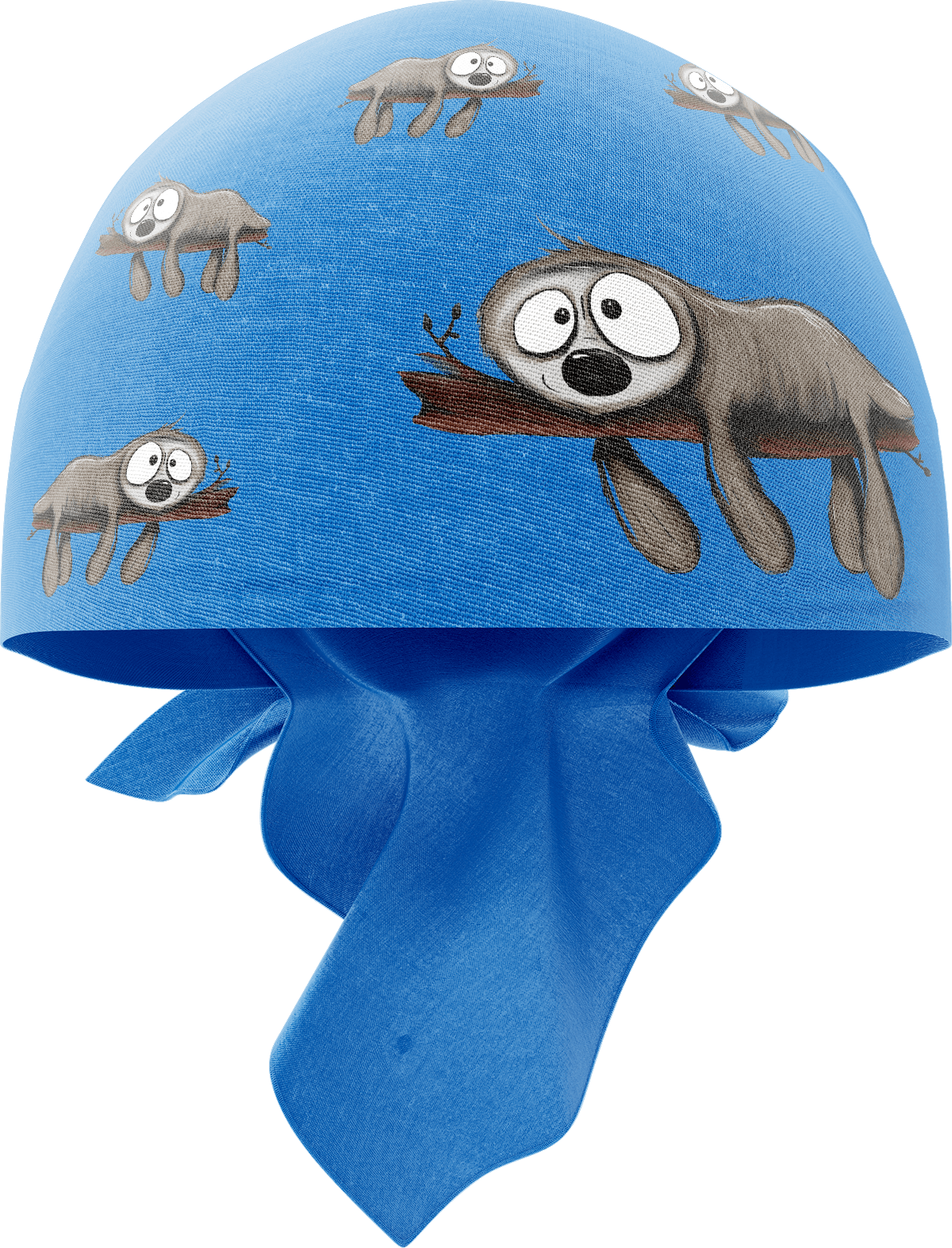 Snoozy Sloth Lightweight Coolactive Bandanna 560mm Square