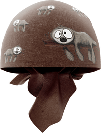 Snoozy Sloth Lightweight Coolactive Bandanna 560mm Square thumbnail 3