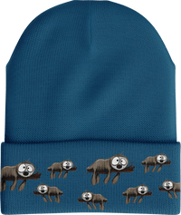Snoozy Sloth Insulated Reflective Stripe Beanie thumbnail 2
