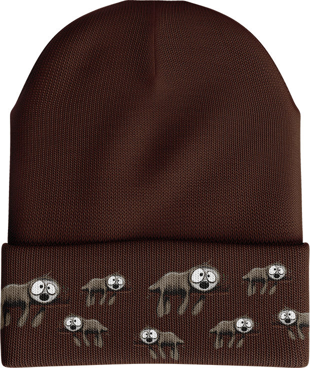 Snoozy Sloth Insulated Reflective Stripe Beanie