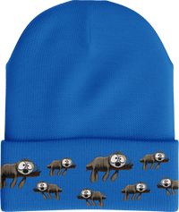 Snoozy Sloth Insulated Reflective Stripe Beanie thumbnail 4
