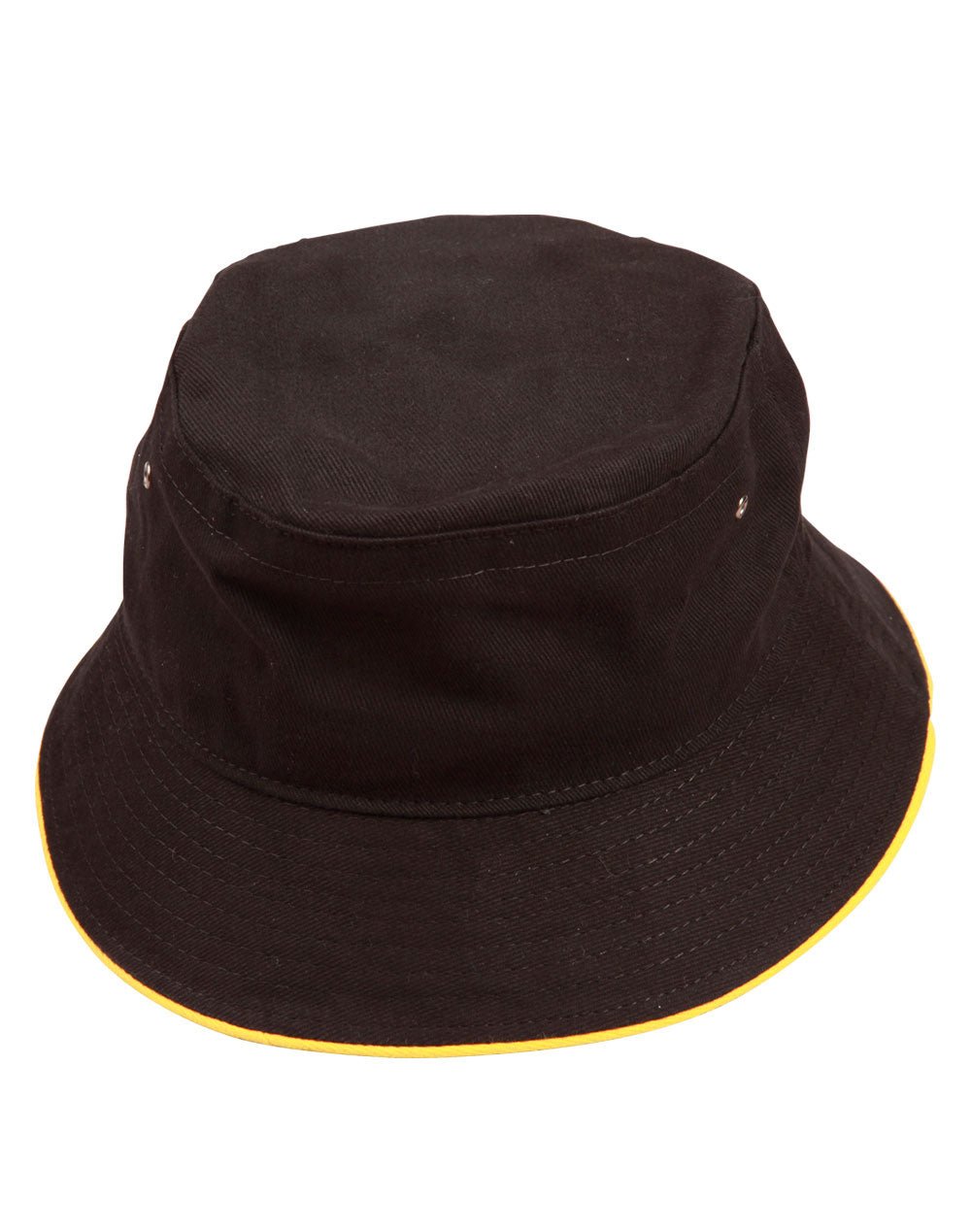 Soft Washed Cotton Cap with Contrast Sandwich Trim