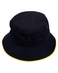 Soft Washed Cotton Cap with Contrast Sandwich Trim thumbnail 4