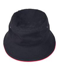Soft Washed Cotton Cap with Contrast Sandwich Trim thumbnail 3