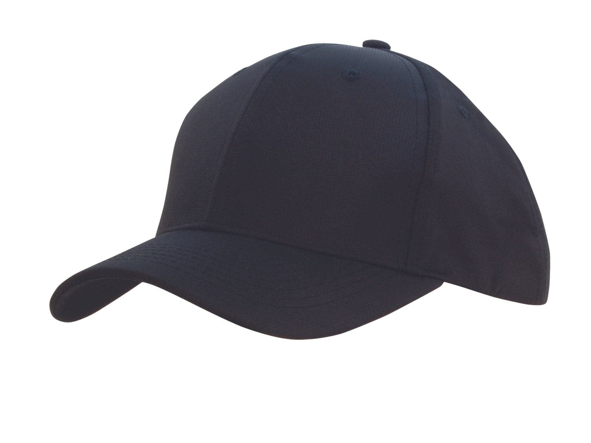Sports Ripstop Cap with Structured 6-Panel Design and Pre-Curved Peak
