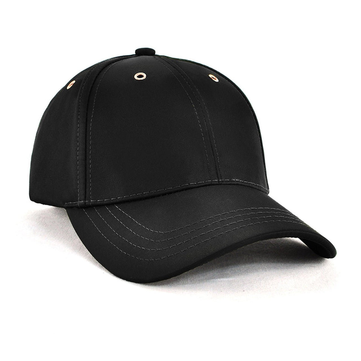 Structured 6-Panel Squad Cap with Rose Gold Details