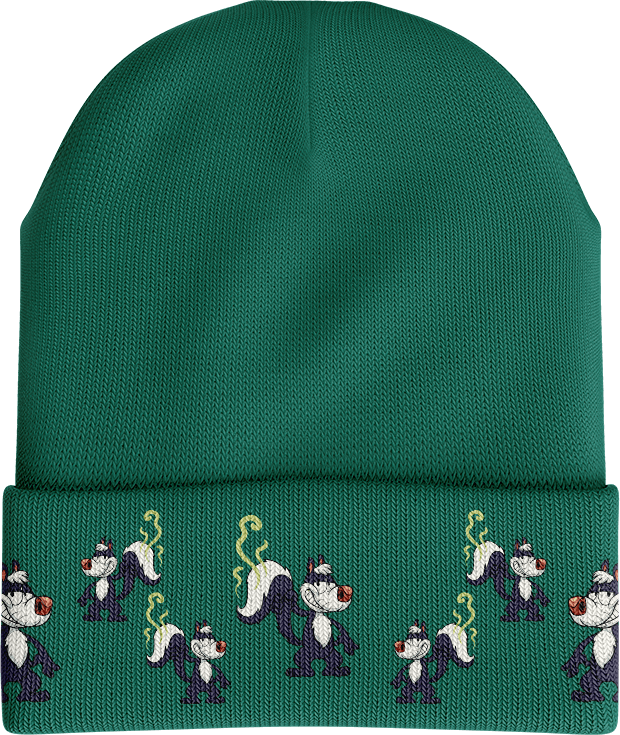 Stinky Skunk Insulated Reflective Stripe Beanie