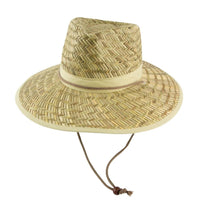 Premium Wide Brim Straw Hat with Adjustable Toggle in Natural thumbnail 1 straw hat w/toggle - madhats.com.au