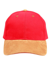 Premium Suede Peak Cap with Heavy Brushed Cotton Fabric thumbnail 2
