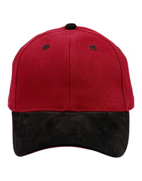 Premium Suede Peak Cap with Heavy Brushed Cotton Fabric thumbnail 7