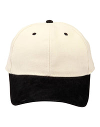 Premium Suede Peak Cap with Heavy Brushed Cotton Fabric thumbnail 6