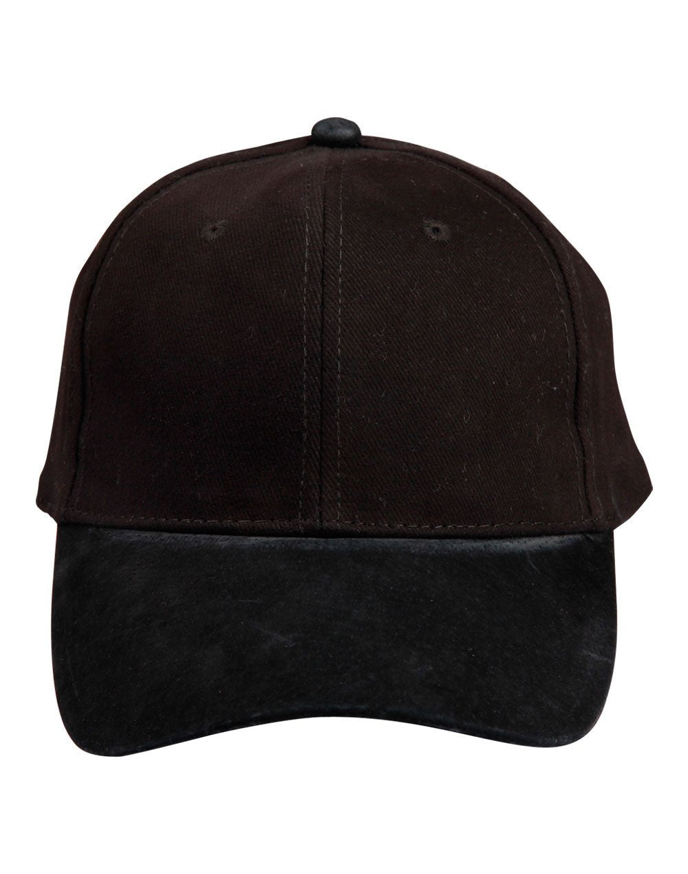 Premium Suede Peak Cap with Heavy Brushed Cotton Fabric